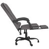vidaXL Massage Reclining Office Chair Grey Faux Leather