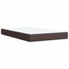 vidaXL Box Spring Bed with Mattress Dark Brown 120x200 cm Fabric