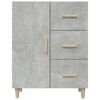 vidaXL Sideboard Concrete Grey 69.5x34x90 cm Engineered Wood
