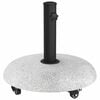 vidaXL Parasol Base 21 kg Light Grey Concrete Round