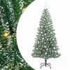 vidaXL Artificial Christmas Tree Snow Flocked with LED Light 210 cm