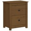 vidaXL Bedside Cabinets 2 pcs Honey Brown 50x35x61.5 cm Solid Wood Pine