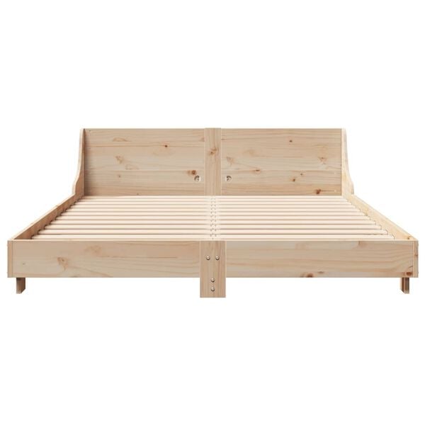 vidaXL Bed Frame without Mattress 140x200 cm Solid Wood Pine