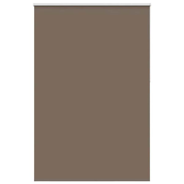 vidaXL Roller Blind Blackout Coffee 150x230 cm Fabric Width 146.6 cm Polyester