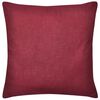 4 Burgundy Cushion Covers Cotton 40 x 40 cm
