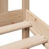 vidaXL Bookcase Bed without Mattress 150x200 cm King Solid Wood Pine