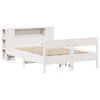 vidaXL Bookcase Bed without Mattress White 140x200cm Solid Wood Pine