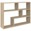 vidaXL Wall Shelf Wall-Mounted Sonoma Oak 95 x 20 x 69.5 cm