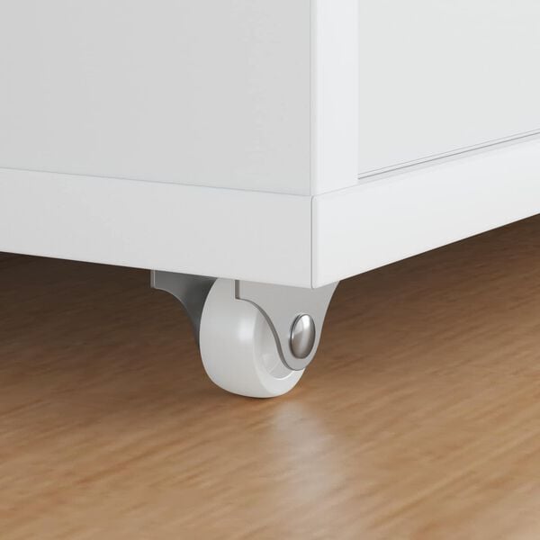 vidaXL Caster 12 pcs White 42 x 11.5 x 29 mm Iron