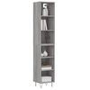 vidaXL Highboard Grey Sonoma 34.5x32.5x180 cm Engineered Wood