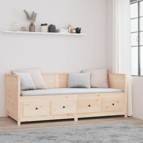 vidaXL Day Bed without Mattress 80x200 cm Solid Wood Pine