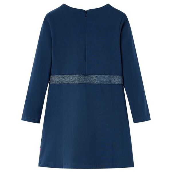 Kids' Dress with Long Sleeves Navy 140