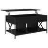 vidaXL Coffee Table Black Oak 100 x 55 x 48.5 cm Engineered Wood