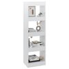 vidaXL Book Cabinet/Room Divider High Gloss White 40x30x135 cm