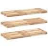 vidaXL Floating Shelves 3 pcs 100x30x4 cm Untreated Solid Wood Acacia