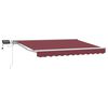 vidaXL Burgundy and White 3 x 2.5 m Polyester with PU coating