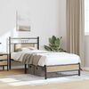 vidaXL Bed Frame without Mattress Sonoma Oak 90x190 cm Single Engineered Wood