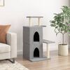 vidaXL Cat Tree with Sisal Scratching Posts Light Grey 97 cm