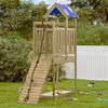 vidaXL Play Tower Brown 52.5 x 110.5 x 215 cm Solid Impregnated Wood