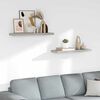 vidaXL Floating Wall Shelves 2 pcs Concrete Grey 80x23.5x3.8 cm MDF