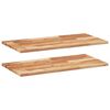 vidaXL Floating Shelves 2 pcs 100x40x2 cm Oil Finished Solid Wood Acacia