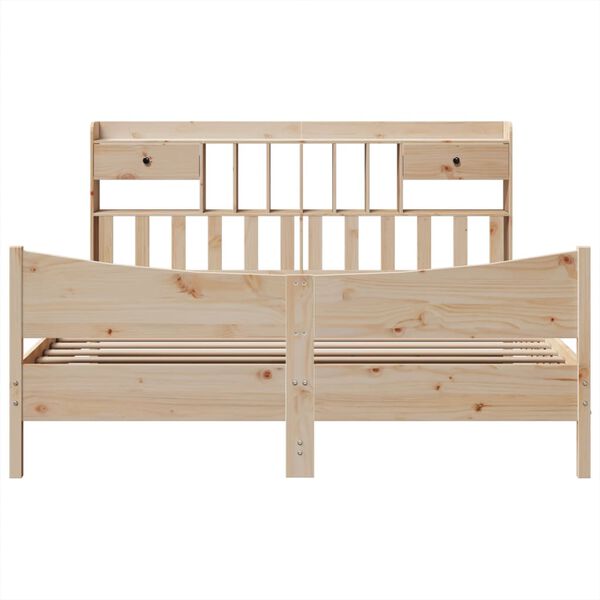 vidaXL Bed Frame without Mattress 180x200 cm Super King Solid Wood Pine
