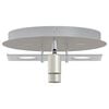 vidaXL Ceiling Spotlight Nickel 29 x 29 x 11 cm Steel and Glass