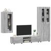 vidaXL TV Cabinet Set with Drawer FLORIN Grey Sonoma Engineered Wood