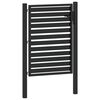 vidaXL Garden Gate Lockable Black 100x120 cm Aluminium