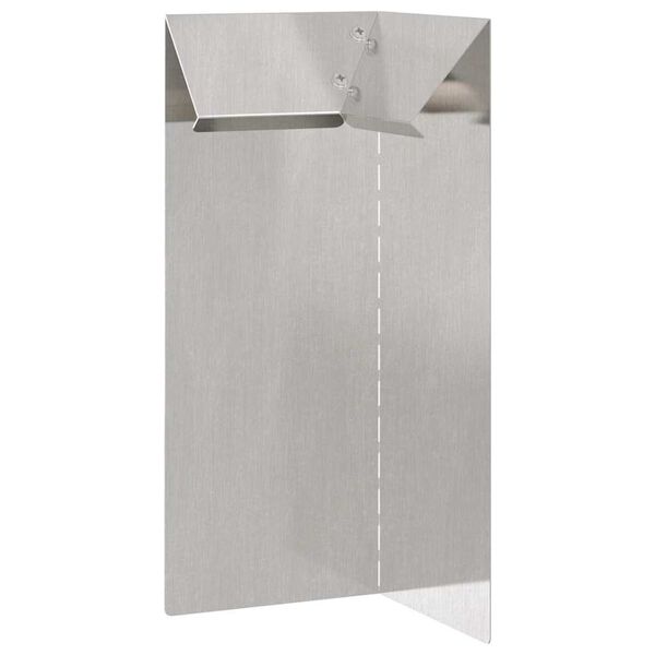 vidaXL Snail Fence Silver 10 x 10 x 25 cm Stainless Steel