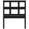 vidaXL Bed Headboard Black 95.5x4x100 cm Solid Wood Pine