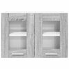 vidaXL Hanging Cabinet with Storage 2 pcs Grey Sonoma 60 x 31 x 40 cm