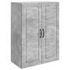 vidaXL Wall-Mounted Cabinet Concrete Grey 66 x 34.5 x 90 cm
