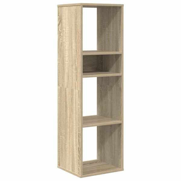 vidaXL Book Cabinet Sonoma Oak 34x31x112 cm Engineered Wood