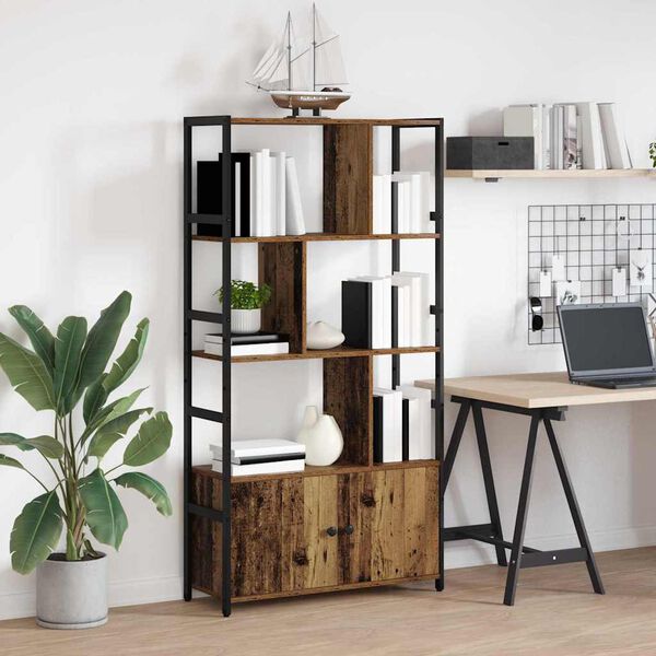 vidaXL Bookshelf Old wood 80 x 30 x 155.5 cm Engineered Wood