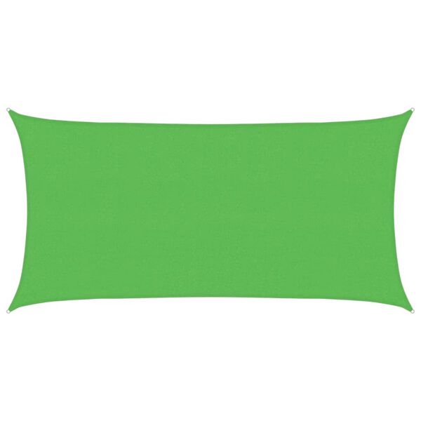 vidaXL Sunshade Sail 160 g/m&sup2; Light Green 2.5x4.5 m HDPE