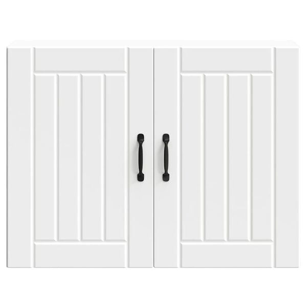 vidaXL Kitchen Wall Cabinet Lucca White Engineered Wood