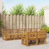 vidaXL Sofa Sets 8 pcs Natural Solid Acacia Wood
