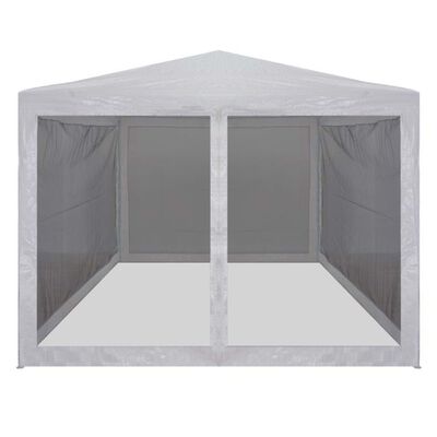 vidaXL Party Tent with 4 Mesh Sidewalls 3x3 m