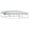 vidaXL Bed Frame without Mattress White 160x200 cm Metal