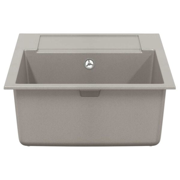 vidaXL Sink Grey 780 x 500 mm 80% Quartz and 20% Resin
