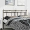 vidaXL Metal Headboard Black 150 cm