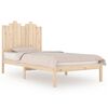 vidaXL Bed Frame | Natural pine | Solid pine wood | Single