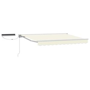 vidaXL Electric Retractable Awning Cream 2.5 x 2 m