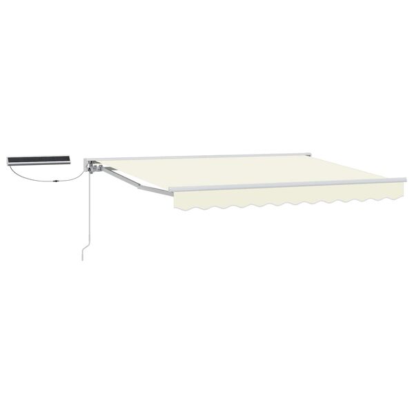 vidaXL Electric Retractable Awning Cream 2.5 x 2 m