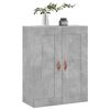 vidaXL Wall Mounted Cabinet Concrete Grey 69.5x34x90 cm Engineered Wood