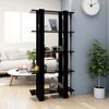 vidaXL Book Cabinet/Room Divider Black 80x30x160 cm Engineered Wood
