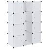 vidaXL Modular Cabinet with 9 Compartments 109x36,5x143 cm White
