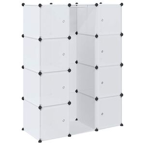 vidaXL Modular Cabinet with 9 Compartments 109x36,5x143 cm White