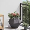vidaXL Planter Black 50 x 50 x 40 cm Steel